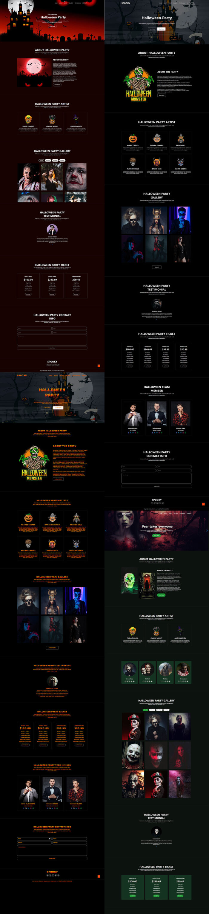 Spooky - Template HTML Halaman Arahan Acara Halloween - Fitur Gambar 1