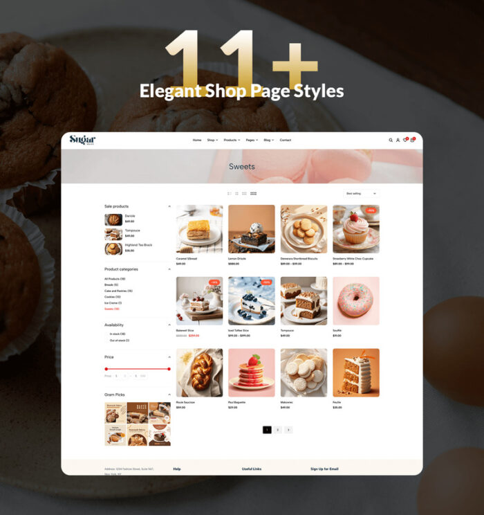 Sugar & Slicee - Tema Shopify Toko Roti Manis - Fitur Gambar 5