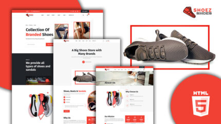 Template Situs Web Toko Sepatu Shoez Footwear - Fitur Gambar 1