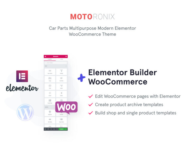 Motoronix - Tema WooCommerce Elementor Suku Cadang Mobil - Fitur Gambar 2