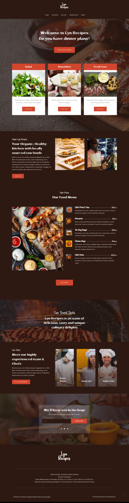 Template Joomla Restoran Makanan Resep Lyn - Fitur Gambar 1