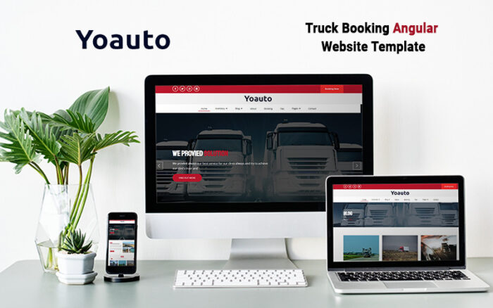 Yoauto - Template Situs Web Angular Pemesanan Truk - Fitur Gambar 1