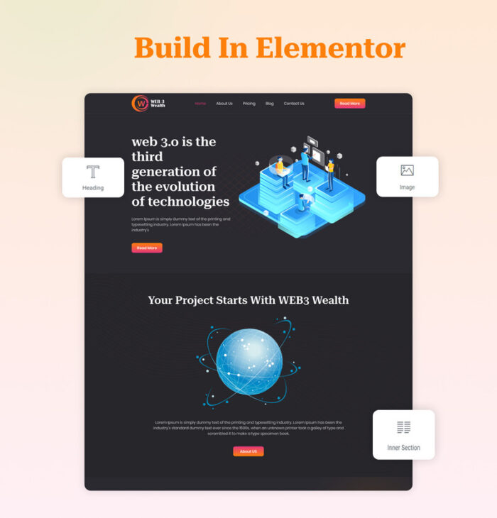 Web3 Wealth - Kit Pengembangan Situs Web Elementor Web3 - Fitur Gambar 7