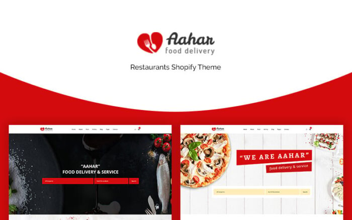 Aahar - Tema Shopify eCommerce Restoran