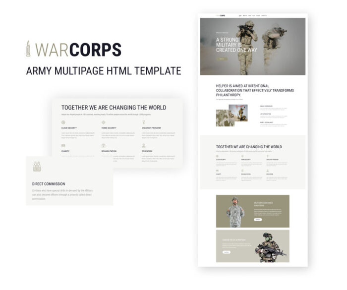 WarCorps - Template HTML5 Layanan Militer & Angkatan Darat - Fitur Gambar 2