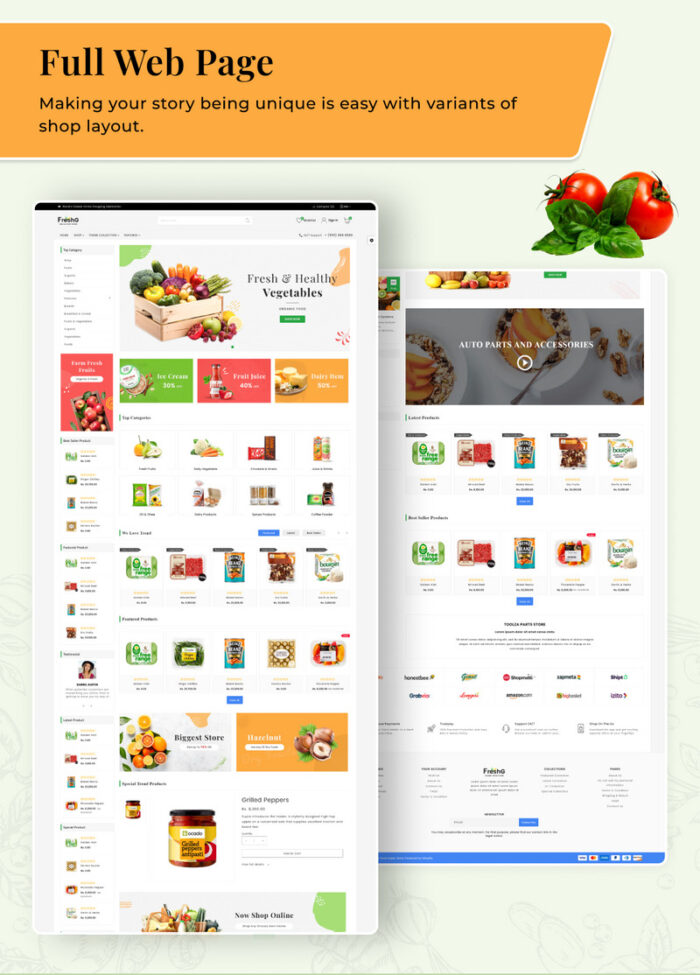 Tema Responsif Premium Shopify 2.0 FreshG Mega Grocery–Makanan Minuman–Kopi - Fitur Gambar 3