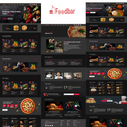 FoodBar - Template HTML Restoran & Makanan Cepat Saji - Fitur Gambar 1