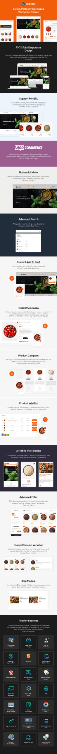 Cherbs - Tema WooCommerce Responsif Toko Rempah-rempah - Fitur Gambar 1