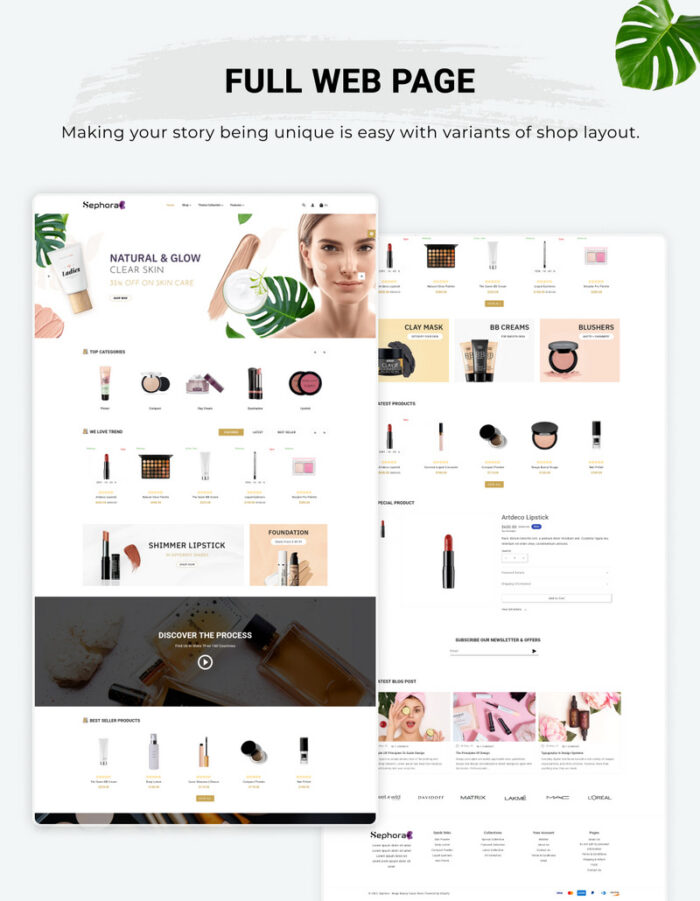 Toko Responsif Sephoria Bio–Cosmetics Health–Beauty Shopify 2.0 - Fitur Gambar 5