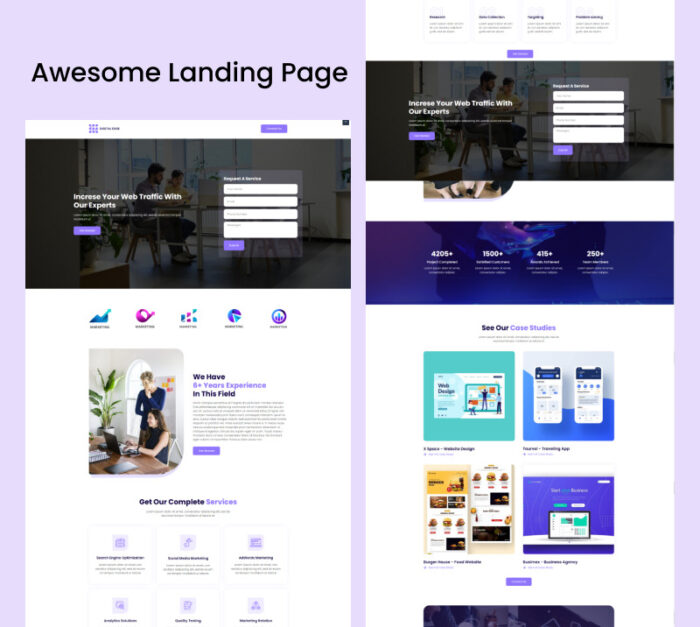 Digital Edge - Template Elementor Siap Pakai untuk Layanan Web dan SEO - Fitur Gambar 3