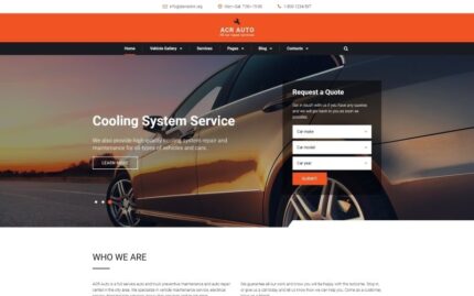 ACR Auto - Car Repair Modern Multipage HTML Website Template