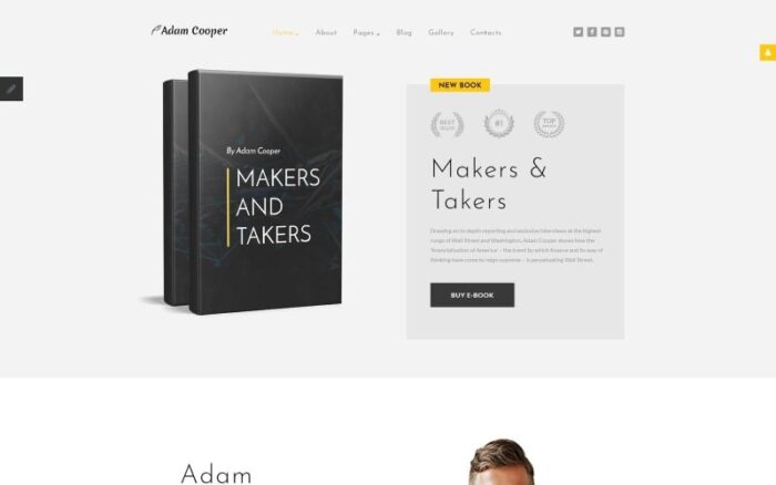 Adam Cooper - Penulis Template Joomla