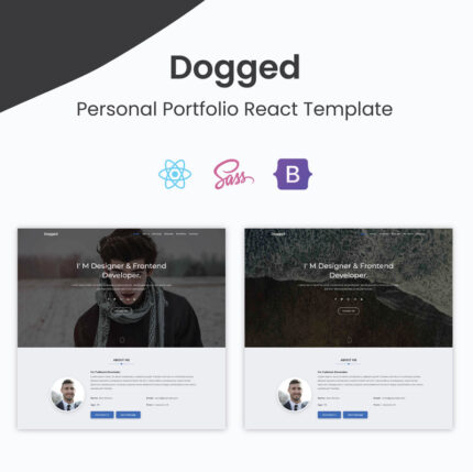 Dogged - Template Portofolio Pribadi React - Fitur Gambar 1