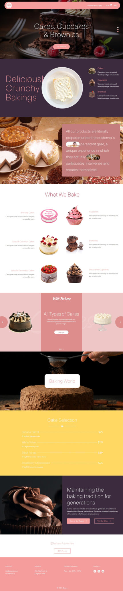 Tema WordPress WooCommerce Cake Bakery - Fitur Gambar 1