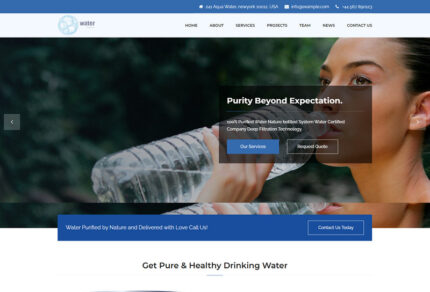 Template html Aqua Water Clean Landing - Fitur Gambar 1