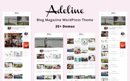 Adeline - Tema Blog WordPress Gaya Hidup Pribadi