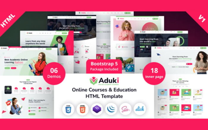 Aduky - Template HTML Kursus dan Pendidikan Online