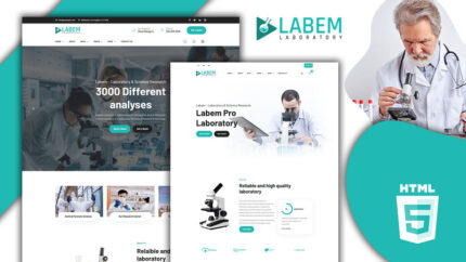 Template HTML5 Labem Peralatan Laboratorium dan Medis - Fitur Gambar 1