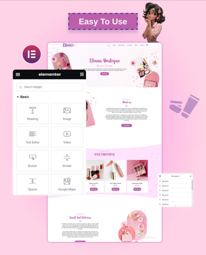 Situs Web Woo Commerce Eliana Beauty Store - Fitur Gambar 3