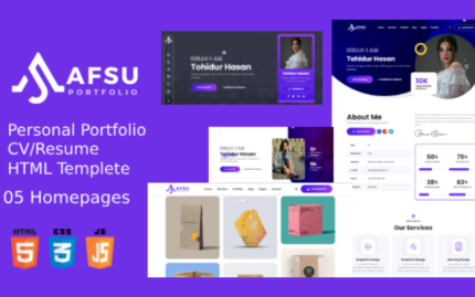 Afsu - CV/Resume and Portfolio HTML Template