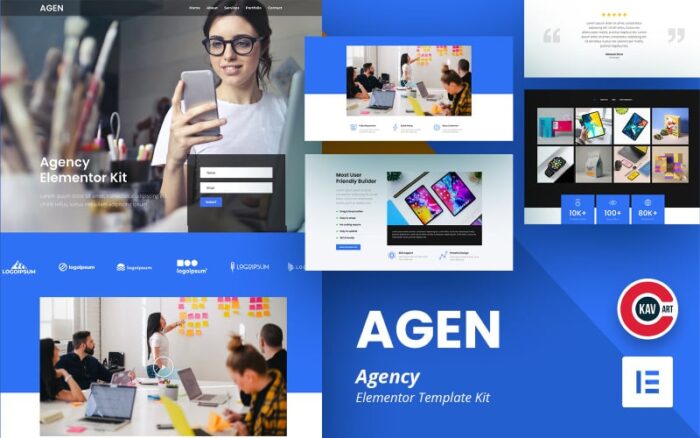 Agen - Kit Elementor Agensi