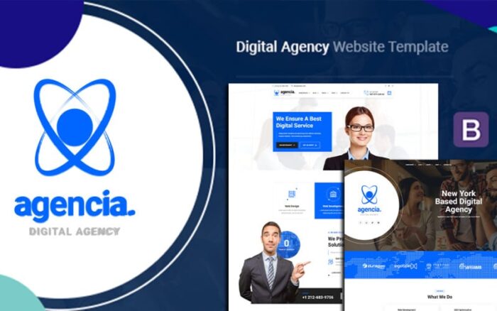 Agencia - Template HTML5 Agensi Digital Template Situs Web