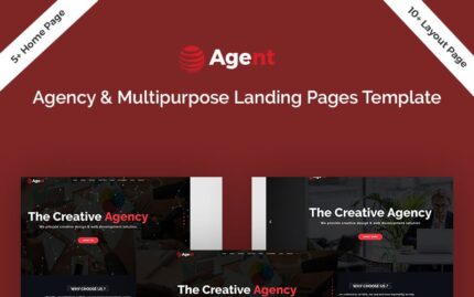 Agent Agency & Multipurpose Landing Page Template