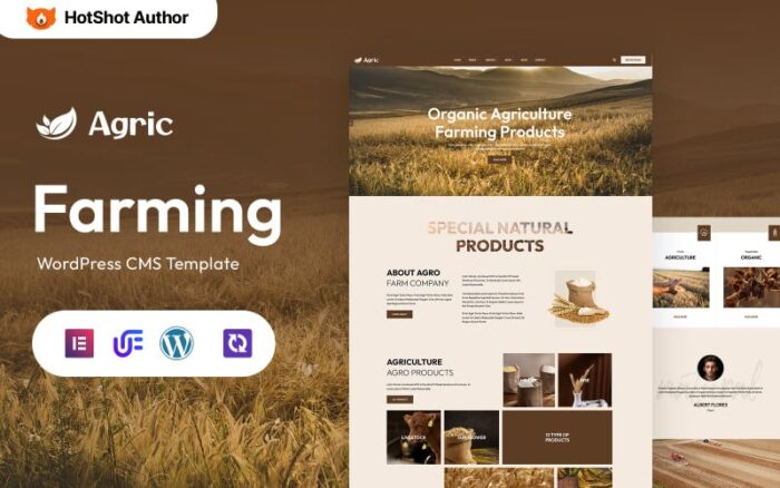 Agric - Agro Multipurpose WordPress Elementor Theme