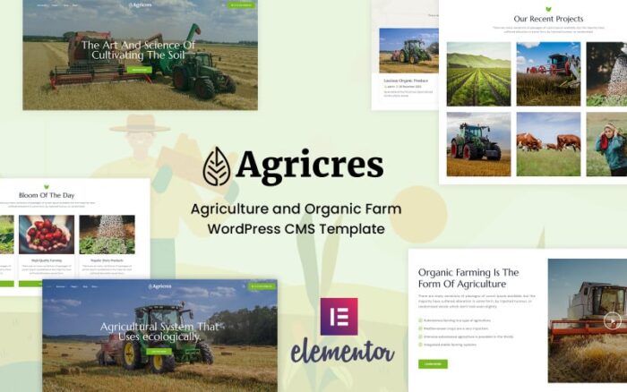 Agricres - Tema WordPress Pertanian dan Pertanian Organik