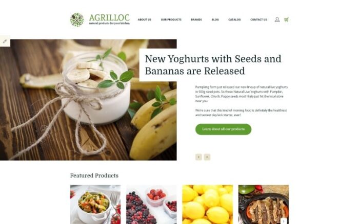 Agrilloc - Template OpenCart Responsif Toko Produk Alami