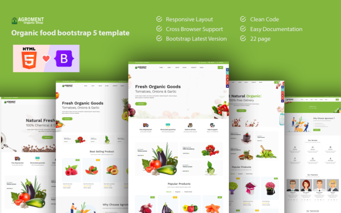 Agroment – Template Bootstrap Makanan Organik 5