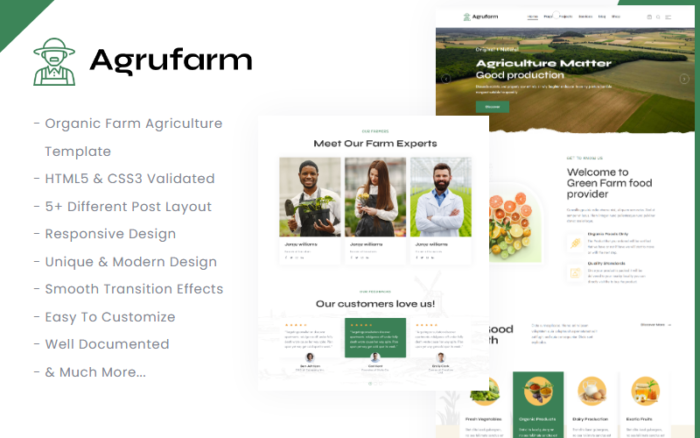 Agrufarm - Template Pertanian Organik