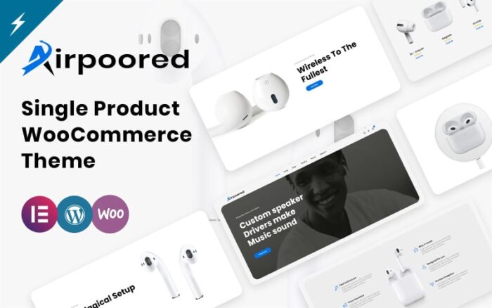 Tema WooCommerce Produk Tunggal Airpoored