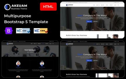 Akeuam - Multipurpose Bootstrap 5 Theme