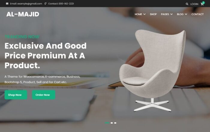 Al-Majid - Template Situs Web Bootstrap E-dagang