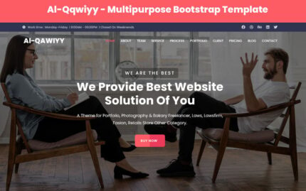 Al-Qawiyy - Template Halaman Arahan HTML5 Serbaguna