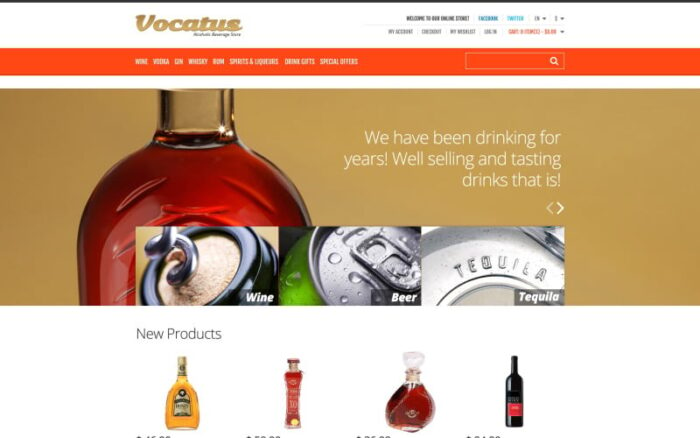 Alcohol for Your Party Magento Theme