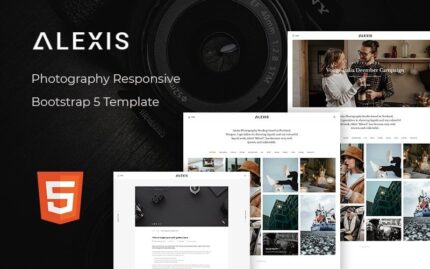 Alexis – Photography Responsive Bootstrap 5 Website Template