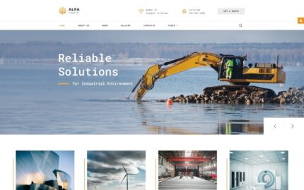 ALFA Industries - Template Joomla Profesional Bersih Industri