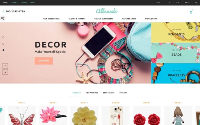 Alleando - Tema PrestaShop Responsif Aksesori Dekorasi