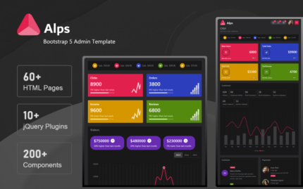 Alps - Bootstrap 5 Dark Admin Template