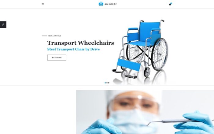 Amkorte - Template OpenCart Toko Peralatan Medis