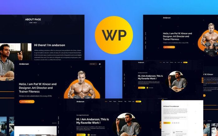 Andarson - Tema WordPress Responsif Portofolio Pribadi