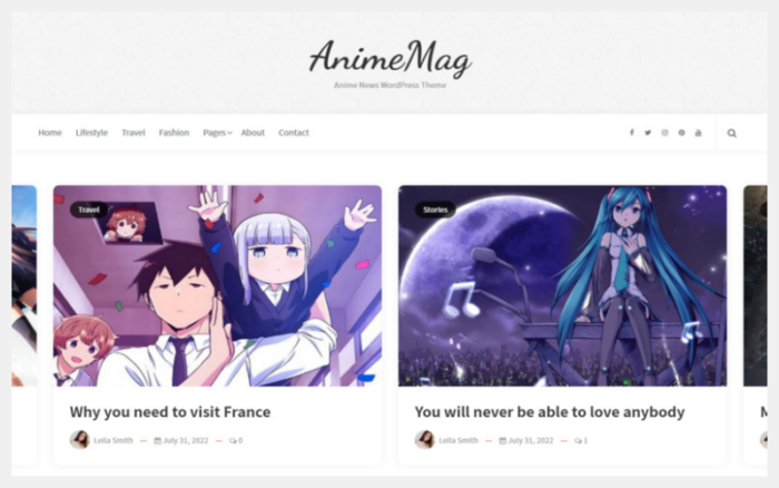 AnimeMag - Tema WordPress Berita Anime