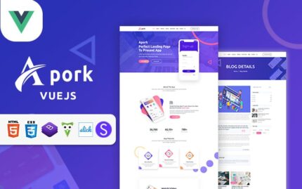 Apork - Template Vue JS untuk Aplikasi & Produk