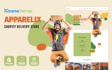 Tema Shopify Pengiriman Makanan Apparelix