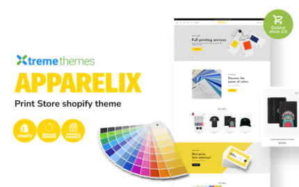 Apparelix Shopify Print Store Theme