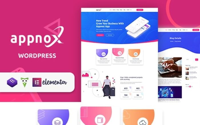 Appnox - Tema WordPress Pendaratan Produk