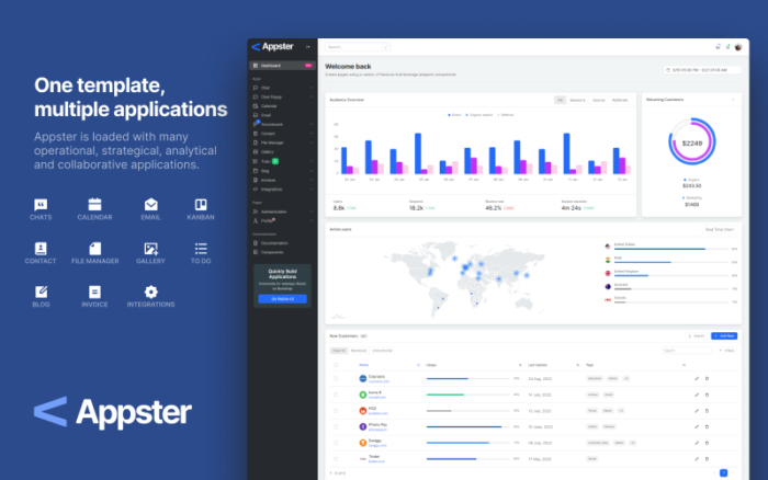 Appster - Template Aplikasi CRM Admin