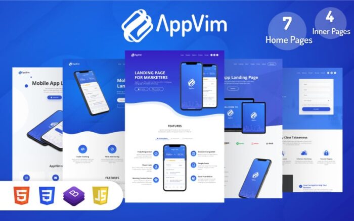 AppVim - Template Halaman Landing Aplikasi